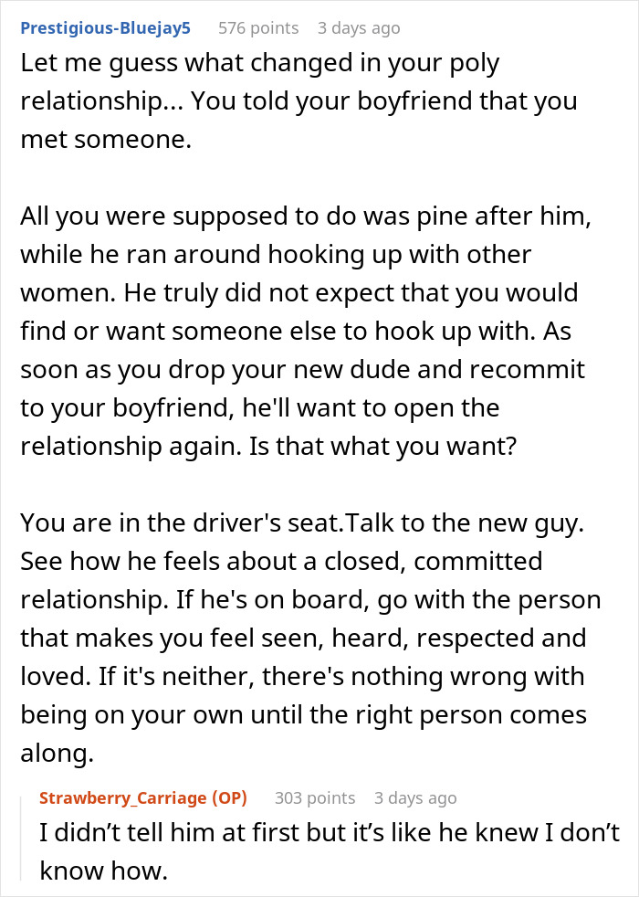 Boyfriend Pushed For Polyamory, Now Wants Monogamy After GF Finds Happiness Elsewhere