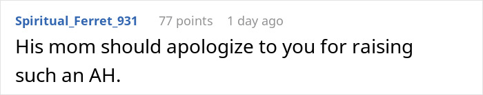 Comment criticizing a man who smashed cake in girlfriend's face.