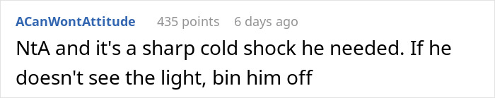 Screenshot of a Reddit comment discussing a breakup after a mom jokingly steals girlfriend&rsquo;s seat to separate the couple.