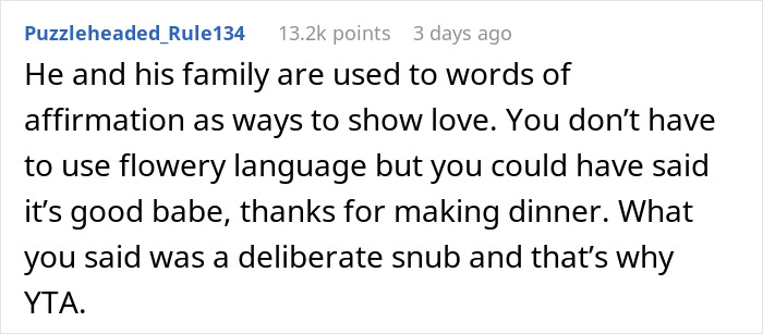 Woman Refuses To Treat BF's Cooking Nicely Since She Considers It 'Hypocrisy,' He Gets Really Upset