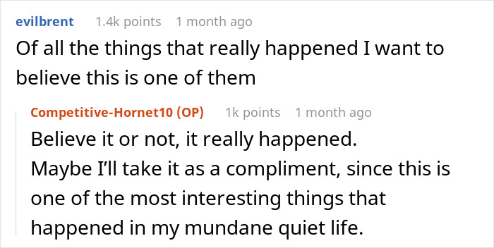 Text exchange discussing an interesting real-life event, highlighting karma from jokes made by neighbors. Text exchange discussing an interesting real-life event, highlighting karma from jokes made by neighbors.