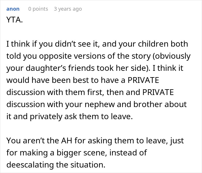 Reddit comment discussing a spoiled boy demanding extra ice cream at a party.