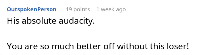 Reddit comment critiquing a guy for avoiding cleaning and socializing with his girlfriend.