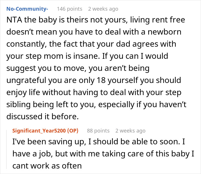 Stepmom Makes 18YO Watch Her Baby Because She Doesn’t Pay Rent, Gets A Reality Check Stepmom Makes 18YO Watch Her Baby Because She Doesn’t Pay Rent, Gets A Reality Check
