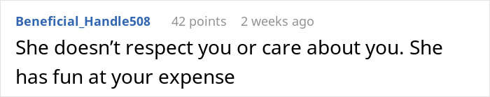 Comment on a relationship issue, discussing respect and care between partners. Comment on a relationship issue, discussing respect and care between partners.