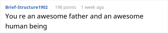 Text post saying You re an awesome father and an awesome human being, related to wife threatening divorce after dad defends bi daughter. Text post saying You re an awesome father and an awesome human being, related to wife threatening divorce after dad defends bi daughter.
