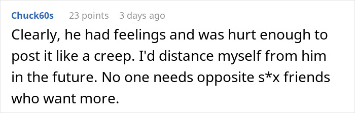 Comment about a woman untagging herself after guy friend cropped fianc&eacute; from engagement pic.