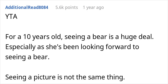 Text conversation discussing a girl with leukemia who watches for bears every night, and her dad sees two but lets her sleep. Text conversation discussing a girl with leukemia who watches for bears every night, and her dad sees two but lets her sleep.