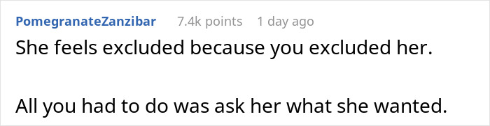 Reddit comment criticizing a manager for excluding a coworker from a BBQ due to her diet.