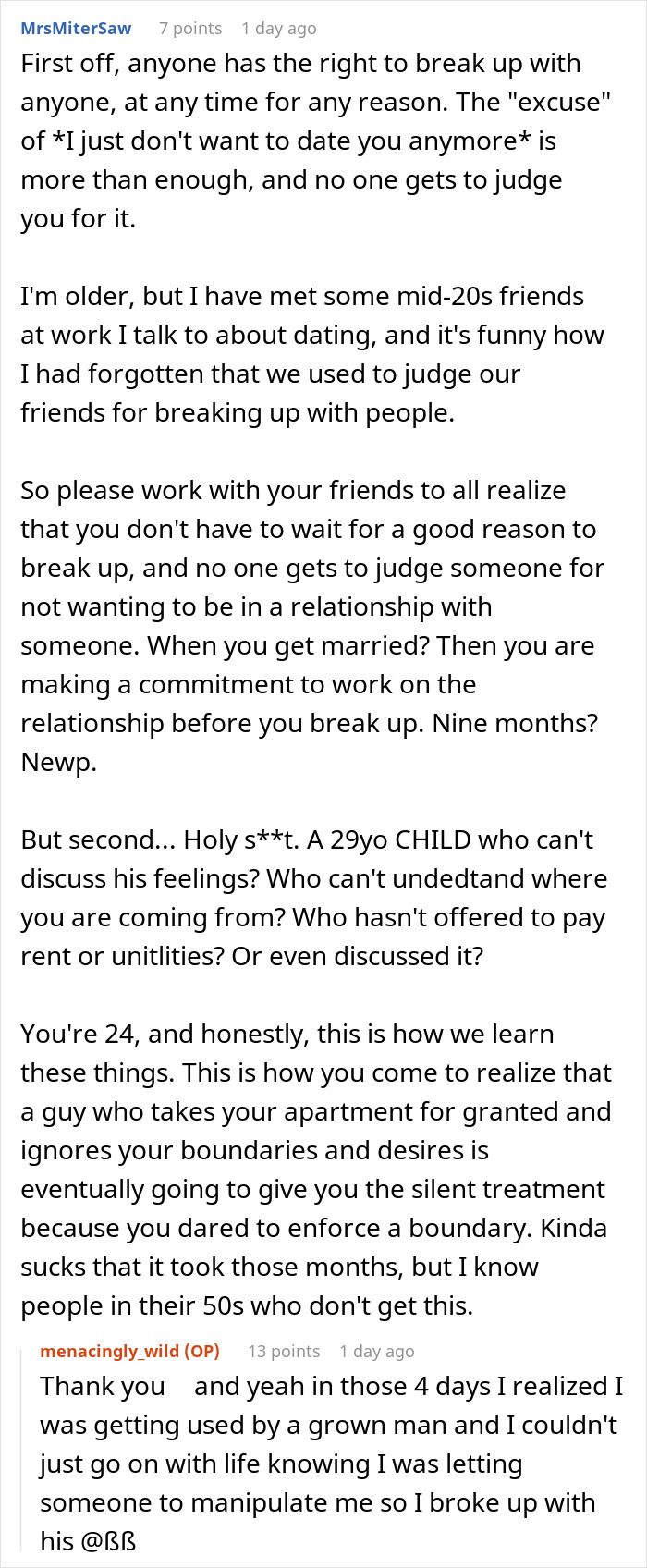 “I Deserved Better”: Man Tries To Punish GF With Silent Treatment, Gets Dumped And Kicked Out “I Deserved Better”: Man Tries To Punish GF With Silent Treatment, Gets Dumped And Kicked Out