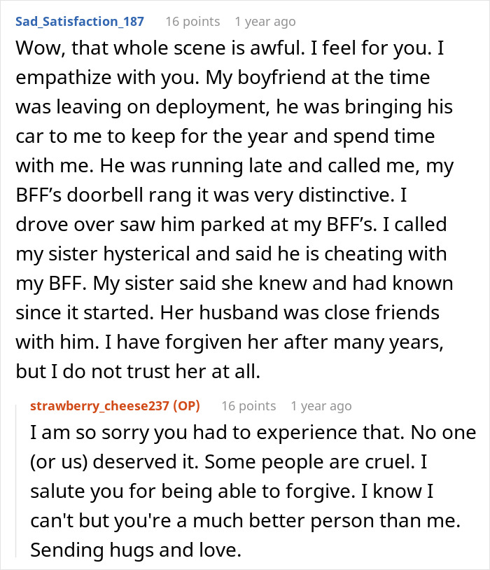 Online discussion about a bride uncovering her fianc&eacute;'s affair and family chaos unfolding during the rehearsal dinner.