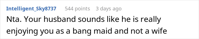 Comment criticizing a husband's involvement with his kids at home. Comment criticizing a husband's involvement with his kids at home.