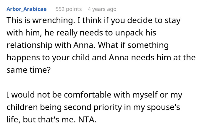 Comment on a husband's choice between female friend and child's birth, questioning relationship priorities.