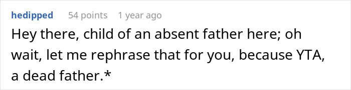 Reddit comment discussing a man overcharging his stepdaughter on rent to ensure she does household chores.