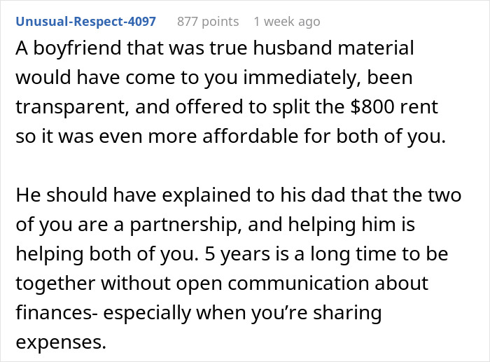 Text discussing rent money and relationship transparency, highlighting issues of financial communication with a boyfriend. Text discussing rent money and relationship transparency, highlighting issues of financial communication with a boyfriend.