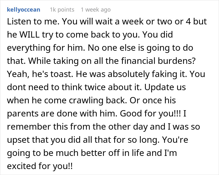 Text message about a guy faking pain to avoid cleaning or socializing with girlfriend.