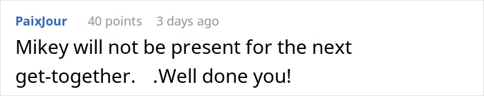 Comment about someone notorious for ordering too much, missing the next get-together.