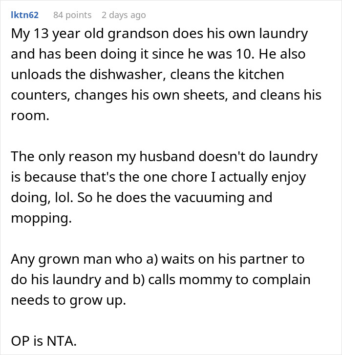Lazy man complains about chores; grandma highlights grandson’s responsibilities to teach him a lesson. Lazy man complains about chores; grandma highlights grandson’s responsibilities to teach him a lesson.