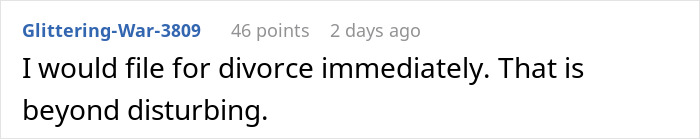 Screenshot of a text comment reacting to a prank involving being dangled over a parking garage edge.