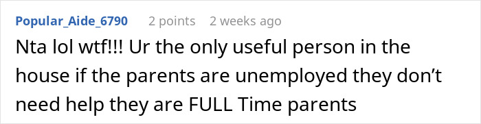 Comment discussing babysitting nephews and parents' responsibilities. Comment discussing babysitting nephews and parents' responsibilities.