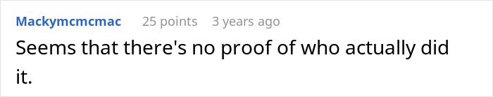 Comment on spoiled boy's ice cream incident lacks proof of act.