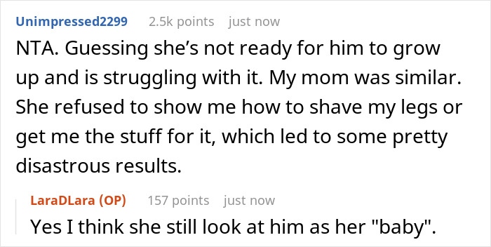 Commenters discuss challenges in son father grooming drama, highlighting struggles with growing up and parental hesitation.
