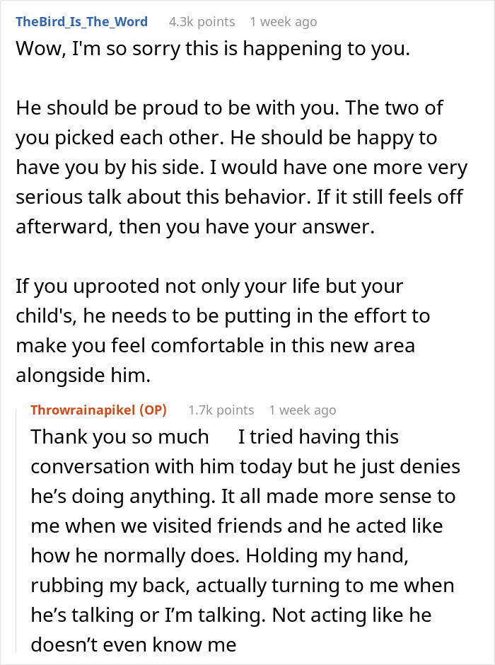 Forum discussion about fianc&eacute;&rsquo;s behavior, exploring potential ulterior motives in a relationship.