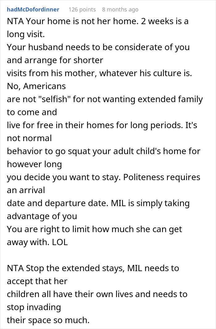 &ldquo;She&rsquo;s On Vacation At Everyone Else&rsquo;s Expense&rdquo;: Woman Wants MIL Gone, Husband Interferes