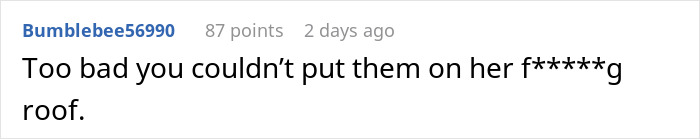 Comment thread about petty revenge involving neighbor poisoning cats.