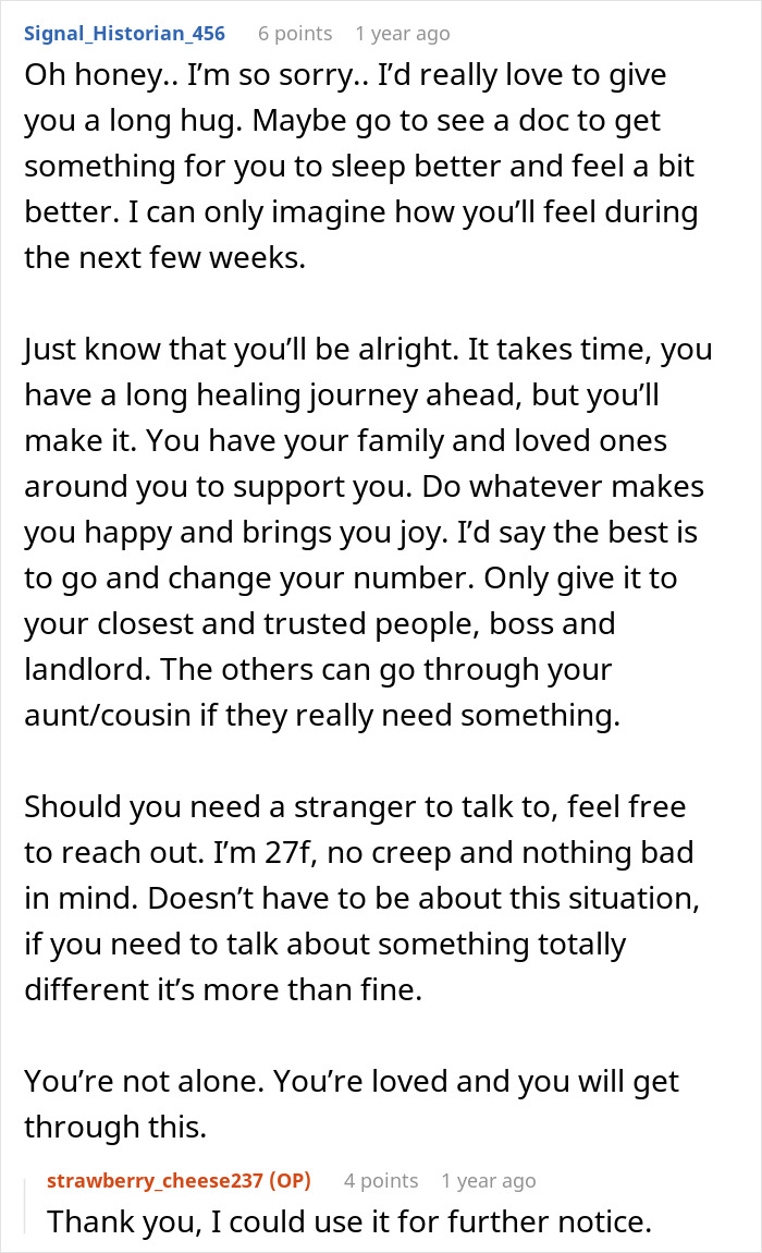 Comment consoling a bride about a fianc&eacute;'s affair, advice offered for healing and support.