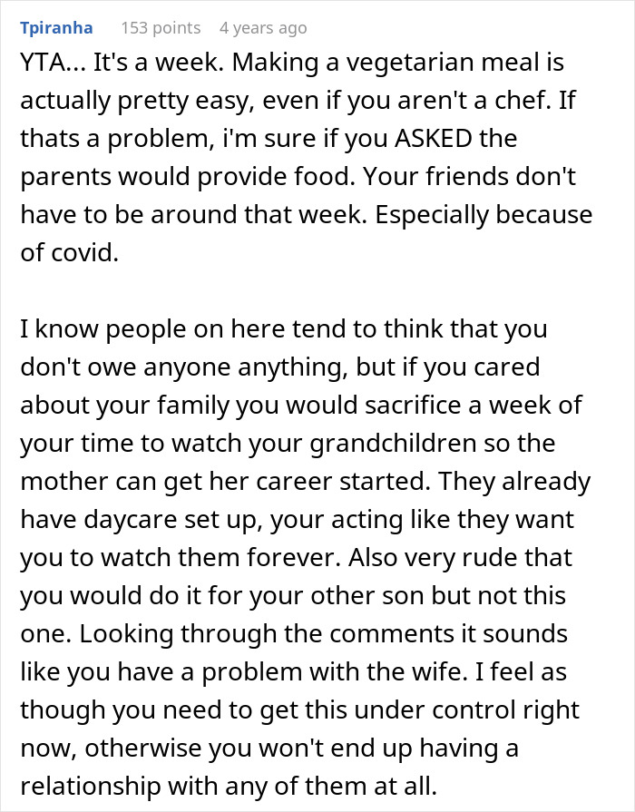 &ldquo;[Am I The Jerk] For Refusing To Babysit My Grandchildren And Potentially Costing DIL A Job?&rdquo;