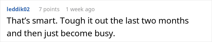 Reddit comment discussing birthday plans changing due to a friend's diet and ordering off-limit foods.