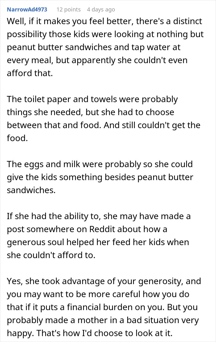 Reddit post discussing how a kind gesture turned into an accidental charity event, highlighting generosity.