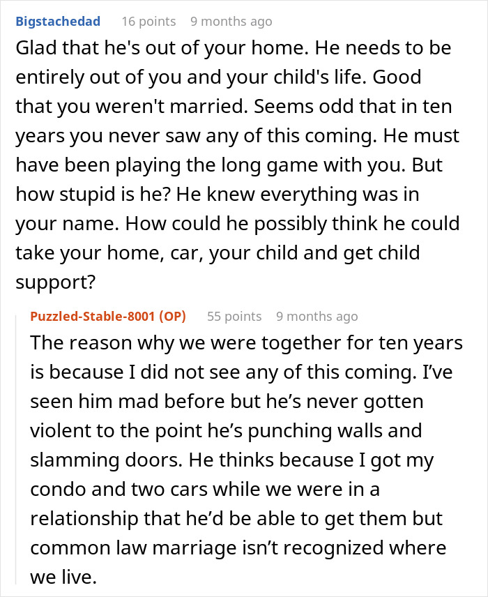 Reddit comments about a ten-year partner's betrayal and plot exposed to his family. Reddit comments about a ten-year partner's betrayal and plot exposed to his family.