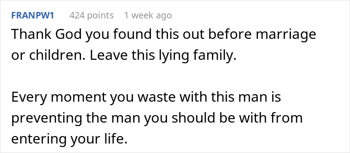 Comment on rent money pocketed by boyfriend, advising the woman to leave before marriage or children. Comment on rent money pocketed by boyfriend, advising the woman to leave before marriage or children.