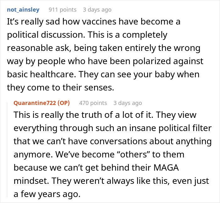 Discussion about vaccine updates and healthcare, with users debating political aspects. Discussion about vaccine updates and healthcare, with users debating political aspects.