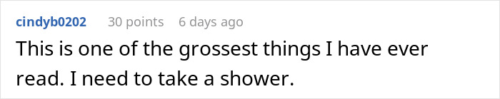 User comment expressing distaste for sugar daddy marriage proposal.