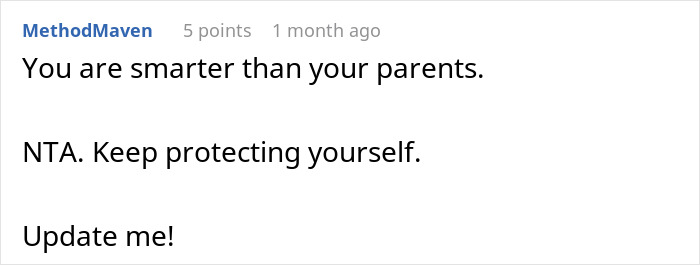 Comment praising a 16-year-old for being smarter than their parents and offering encouragement and support. Comment praising a 16-year-old for being smarter than their parents and offering encouragement and support.