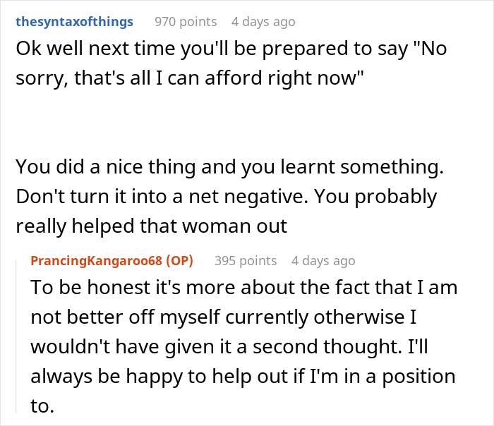 Reddit comments about a good deed snowballing into an accidental charity event discussion.