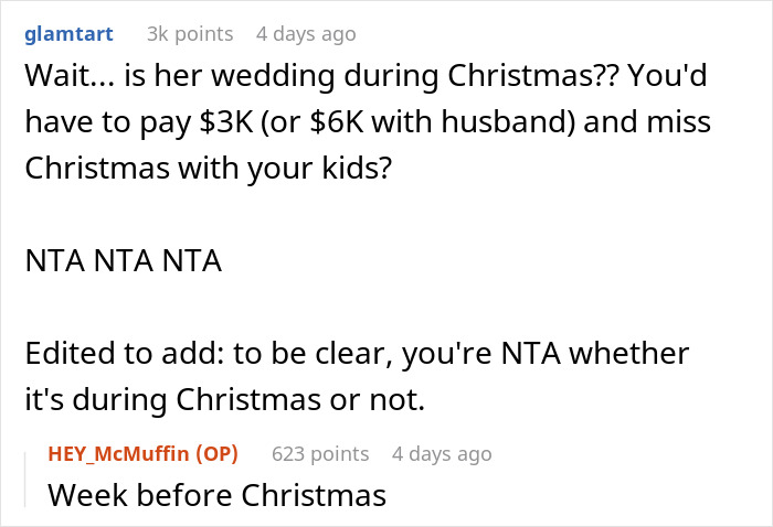 Woman chooses affordable getaway with husband over friend&rsquo;s expensive wedding, facing criticism from the bride online.