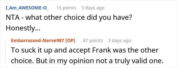 Reddit comments on stepdad conflict; discuss choices and opinions on family dynamics. Reddit comments on stepdad conflict; discuss choices and opinions on family dynamics.