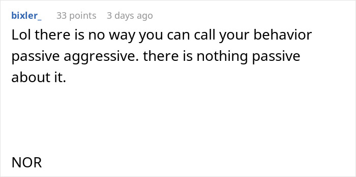 Comment about passive-aggressive roommate behavior in cheese lockbox fridge discussion.