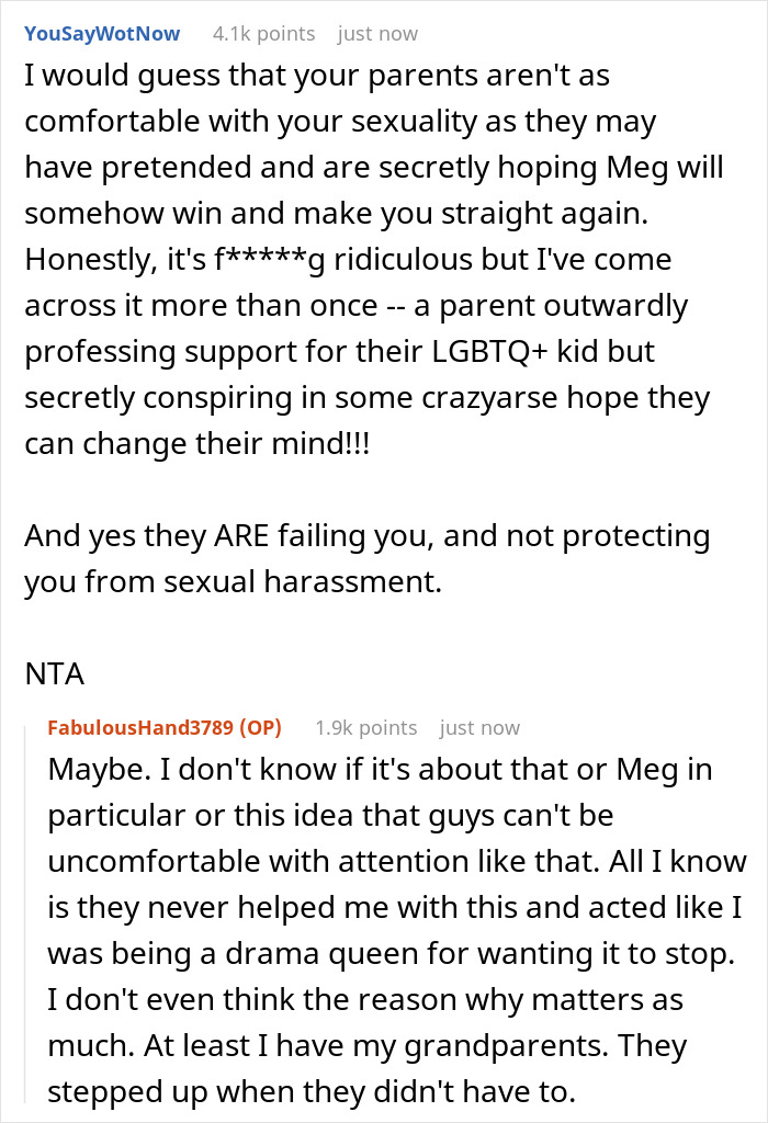 Discussion of parents dismissing harassment as a prank, leading to teen running away.