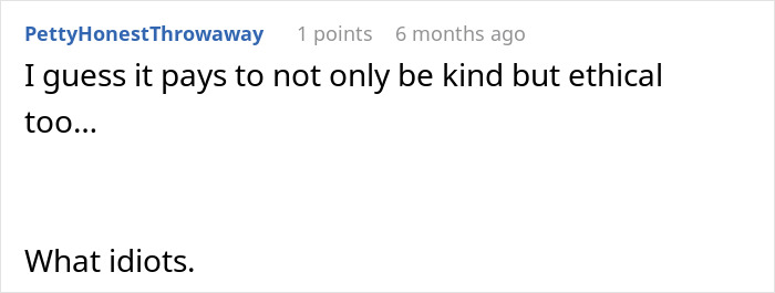 Reddit comment on traders&rsquo; arrogance, emphasizing the importance of kindness and ethics.