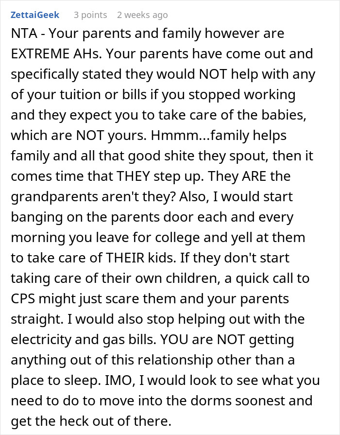 Text conversation discussing babysitting and family responsibilities. Text conversation discussing babysitting and family responsibilities.