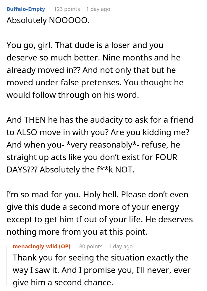 “I Deserved Better”: Man Tries To Punish GF With Silent Treatment, Gets Dumped And Kicked Out “I Deserved Better”: Man Tries To Punish GF With Silent Treatment, Gets Dumped And Kicked Out