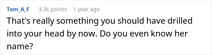 Text response from Tom_A_F about a fianc&eacute;e reconsidering relationship over a sandwich.