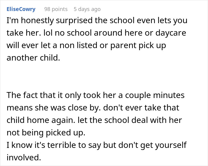 Text discussion on assumptions about a mom babysitting another's child due to previous play dates.