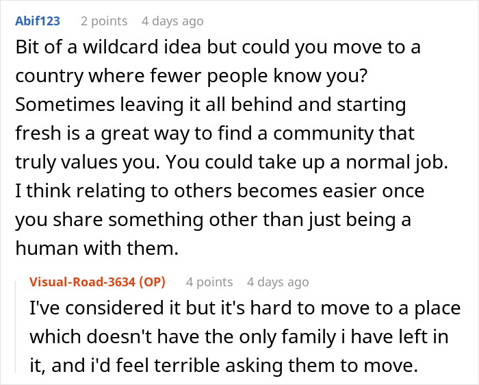 Online forum discussing anonymous celebrity's confession about feeling tired and disillusioned with life choices.