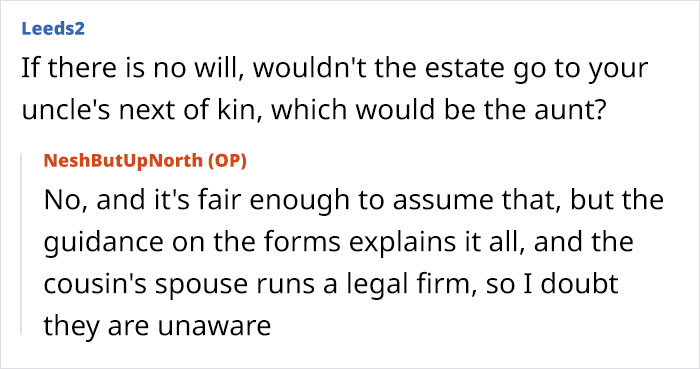 Discussion on inheritance rights and legal advice for a deceased uncle's estate. Discussion on inheritance rights and legal advice for a deceased uncle's estate.